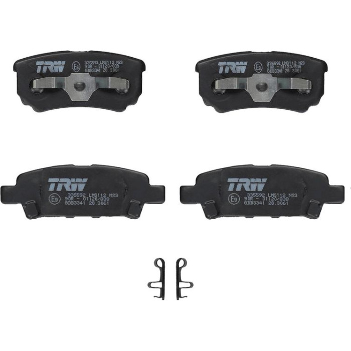 TRW Bremsbeläge Hinterachse GDB3341 TRW Bremsbeläge Hinterachse GDB3341