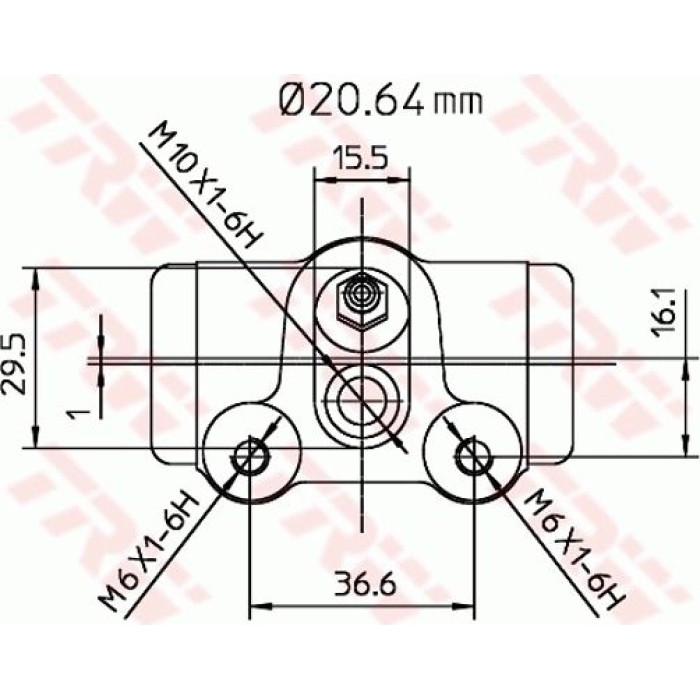 TRW Radbremszylinder BWF251 TRW Radbremszylinder BWF251