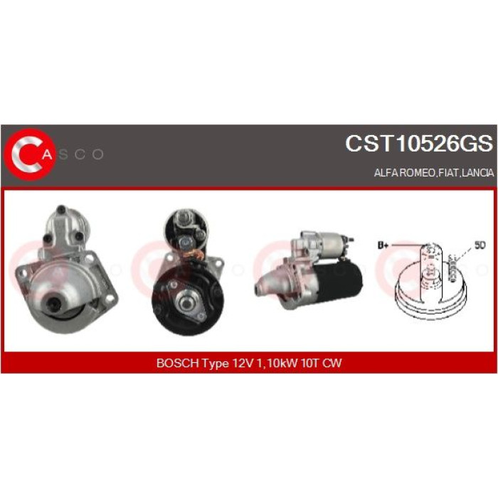 CASCO Anlasser CST10526GS CASCO Anlasser CST10526GS