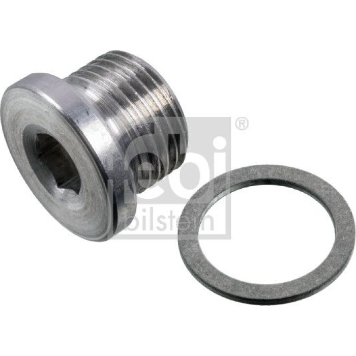 febi bilstein 175069 Ölablassschraube für Motor, mit Dichtring M18 x 1,5 – Gesamtlänge 16 mm, Länge unter Kopf 12 mm, Gewindelänge 9 mm, Innensechskant, SW 8 mm, Aluminium, Außendurchmesser 23 mm, OE PAF008309A S1 / 900 219 009 30 S1 febi bilstein 175069 Ölablassschraube für Motor, mit Dichtring M18 x 1,5 – Gesamtlänge 16 mm, Länge unter Kopf 12 mm, Gewindelänge 9 mm, Innensechskant, SW 8 mm, Aluminium, Außendurchmesser 23 mm, OE PAF008309A S1 / 900 219 009 30 S1