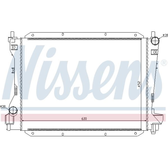 Nissens Wasserkühler PKW 66703 Nissens Wasserkühler PKW 66703
