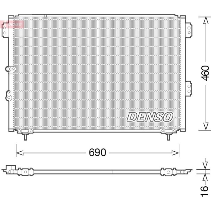Denso Klimakondensator DCN50033 Denso Klimakondensator DCN50033