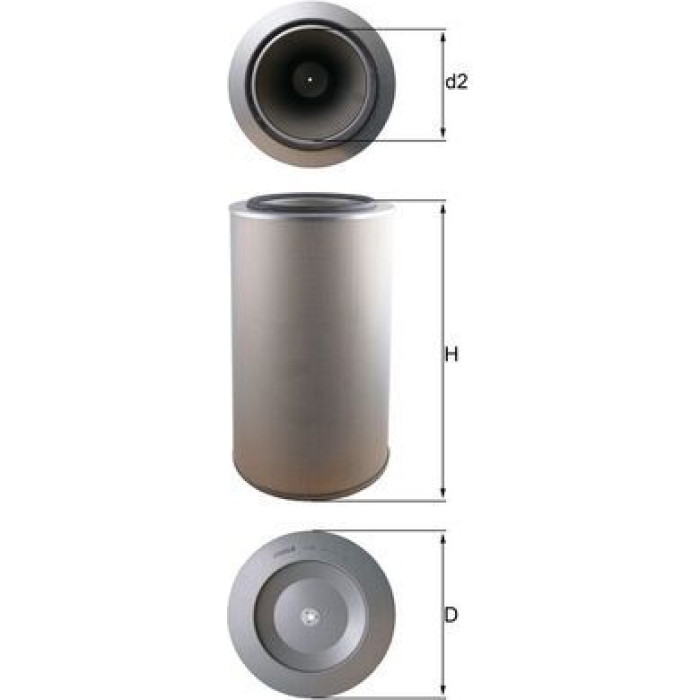 MAHLE Luftfilter LX 1255 MAHLE Luftfilter LX 1255