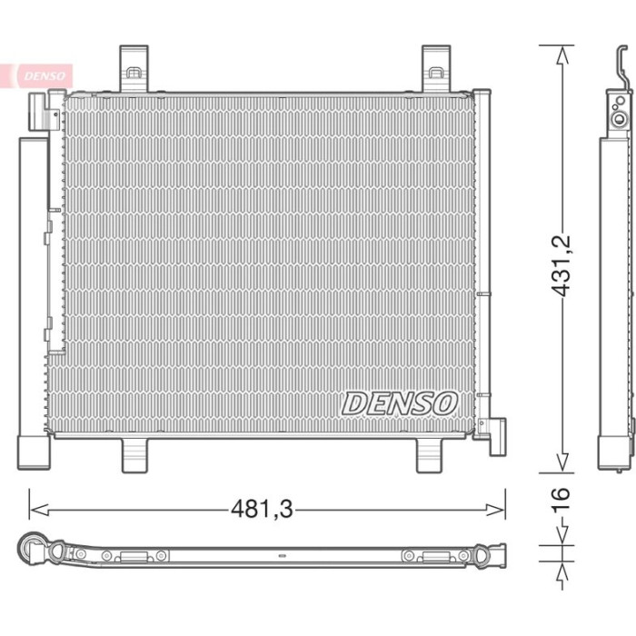 Denso Klimakondensator DCN32023