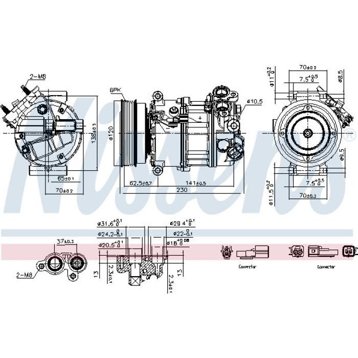 Nissens Klimakompressor PKW 891004 Nissens Klimakompressor PKW 891004