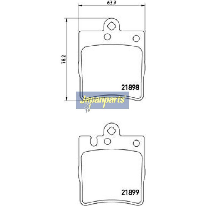 Bremsbelagsatz, Scheibenbremse PP-0504AF Bremsbelagsatz, Scheibenbremse PP-0504AF