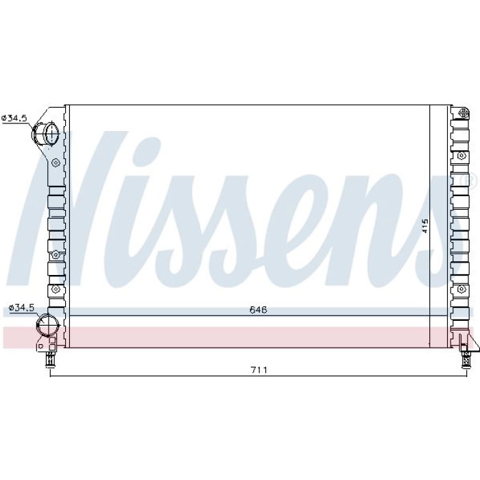 Nissens Wasserkühler PKW 61766 Nissens Wasserkühler PKW 61766