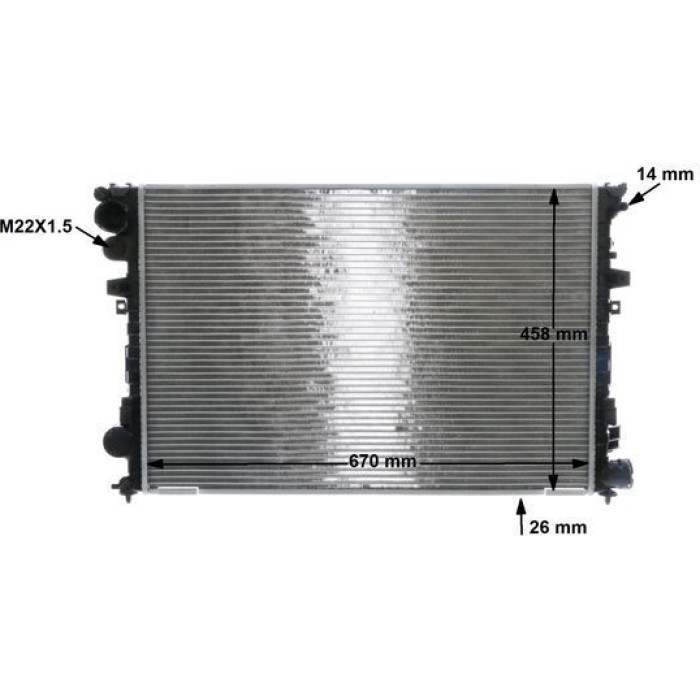 MAHLE Kühler, Motorkühlung CR 587 000S MAHLE Kühler, Motorkühlung CR 587 000S