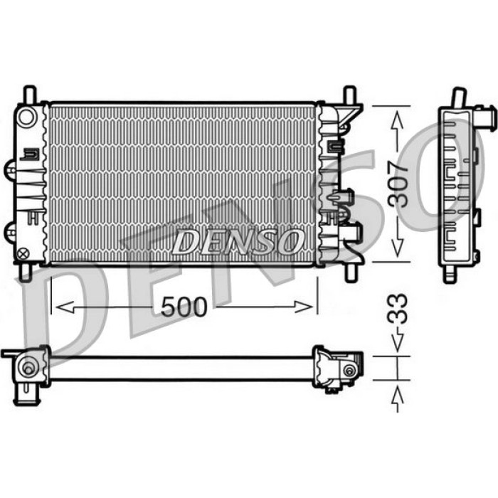 Denso Motorkühler DRM10024 Denso Motorkühler DRM10024