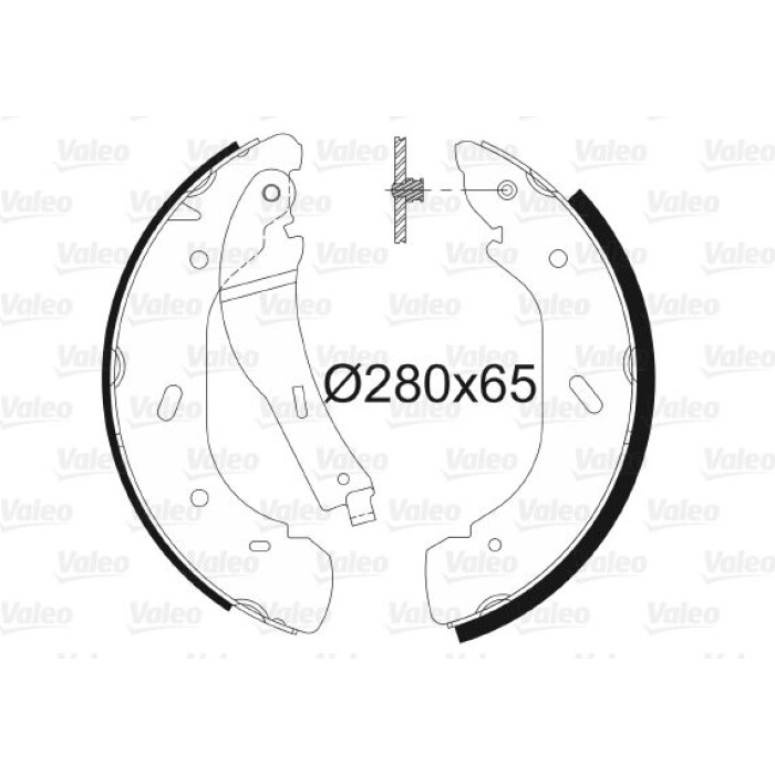 Valeo Bremsbacken 564012 Valeo Bremsbacken 564012