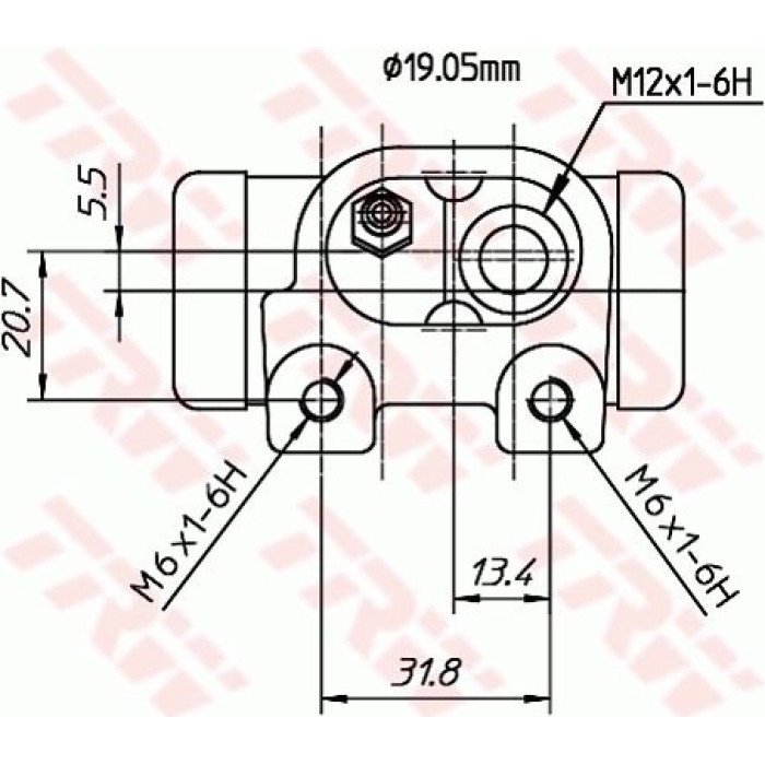 TRW Radbremszylinder BWD307T TRW Radbremszylinder BWD307T