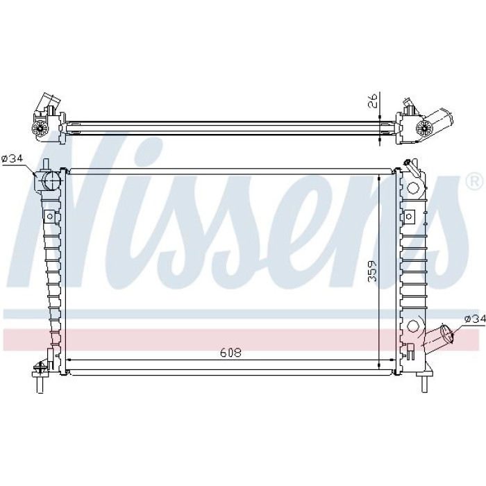 Nissens Wasserkühler PKW 68004A