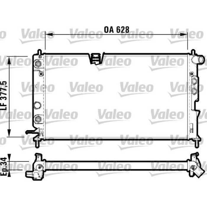 Valeo Motorkühler 731847 Valeo Motorkühler 731847