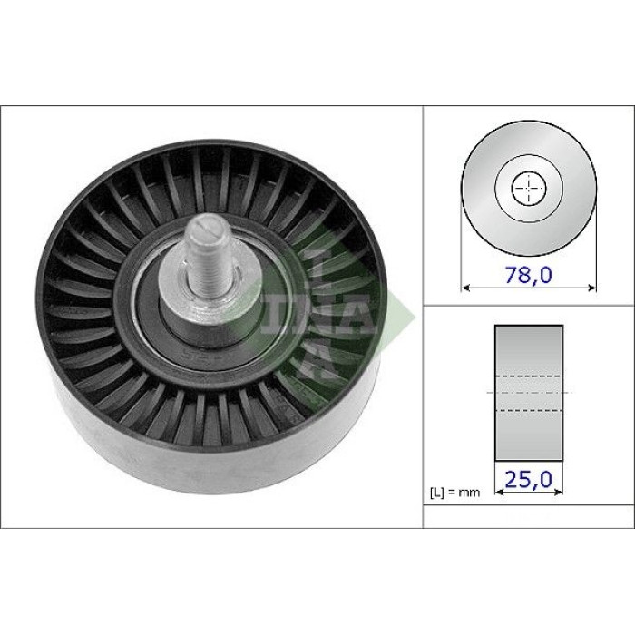 Umlenk-/Führungsrolle, Keilrippenriemen 532 0705 10