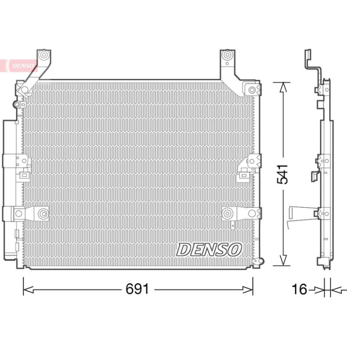 Denso Klimakondensator DCN50032 Denso Klimakondensator DCN50032