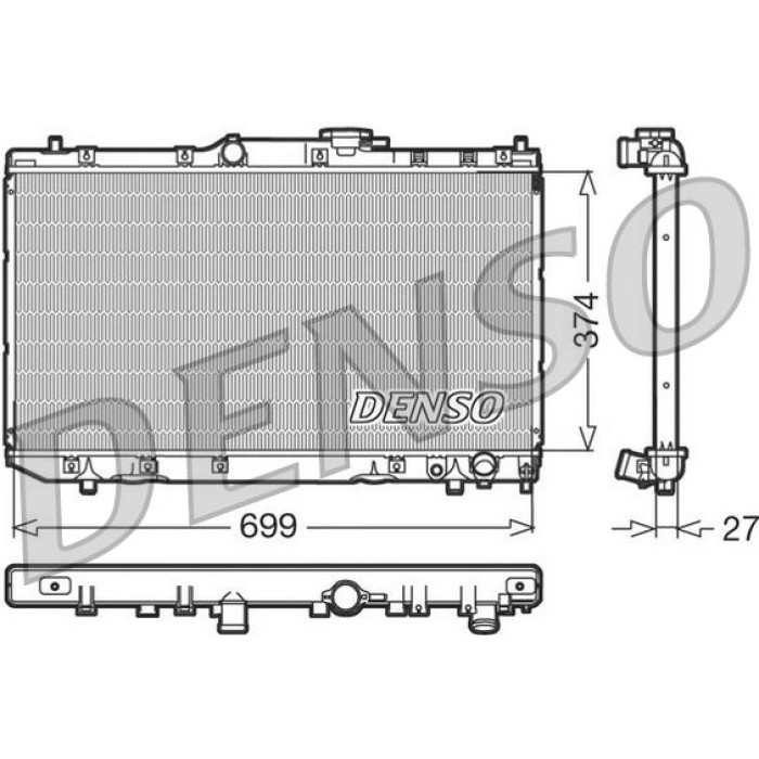Denso Motorkühler DRM50016 Denso Motorkühler DRM50016