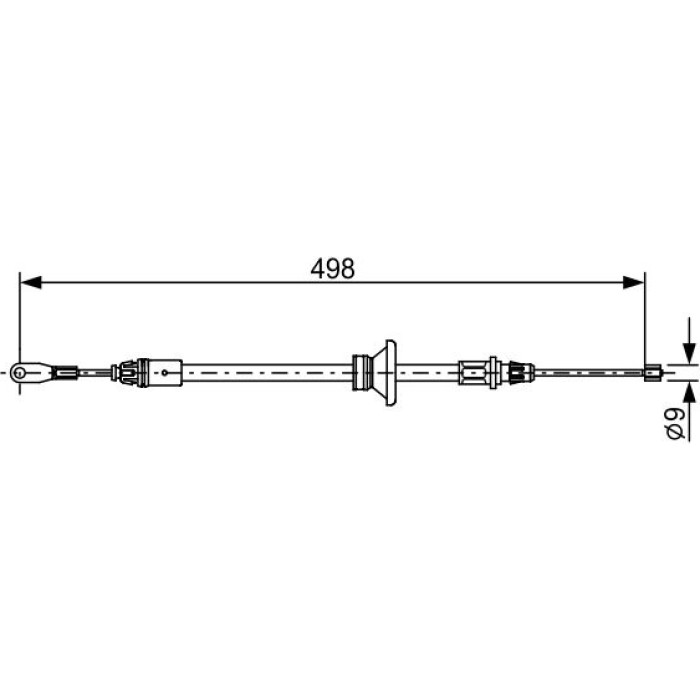 Bosch Handbremsseil 1987482632 Bosch Handbremsseil 1987482632