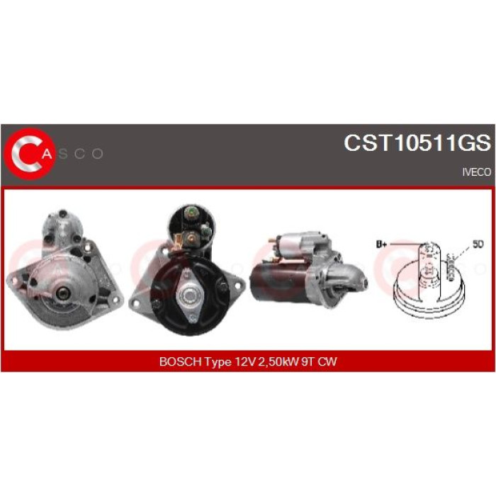 CASCO Anlasser CST10511GS CASCO Anlasser CST10511GS