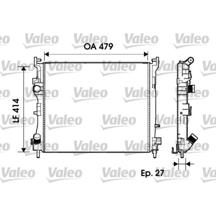 Valeo Motorkühler 732960 Valeo Motorkühler 732960