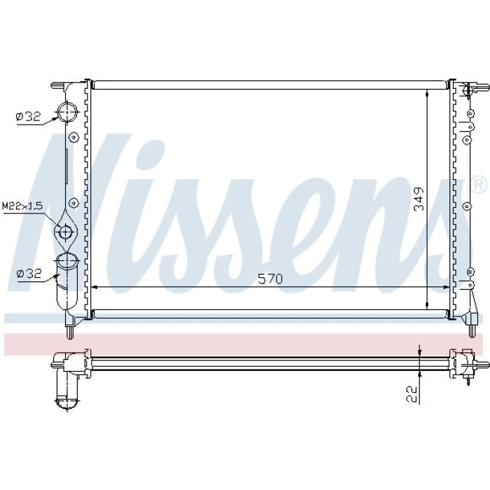 Nissens Wasserkühler PKW 63925 Nissens Wasserkühler PKW 63925