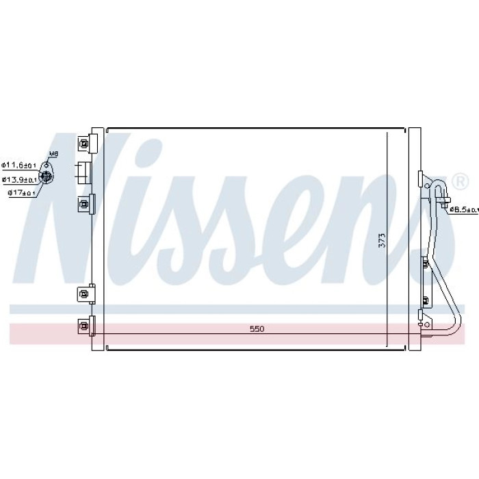 Nissens Klimakondensator PKW 94657