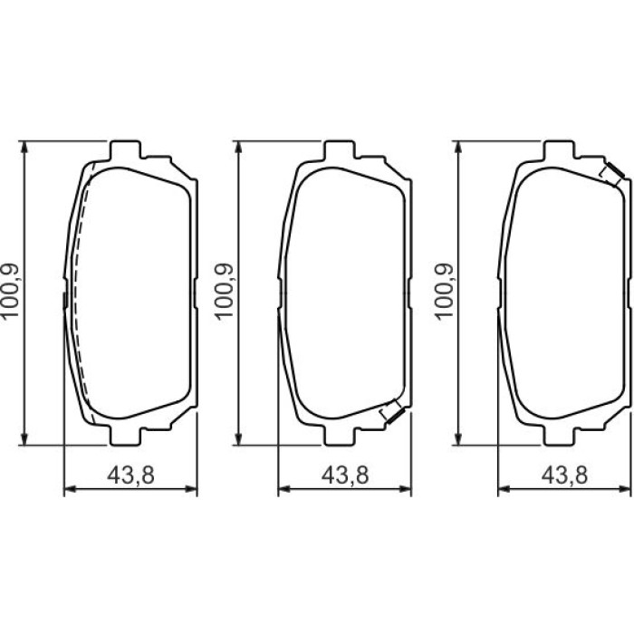 0 986 494 400 Bosch Bremsbelagsatz 0 986 494 400