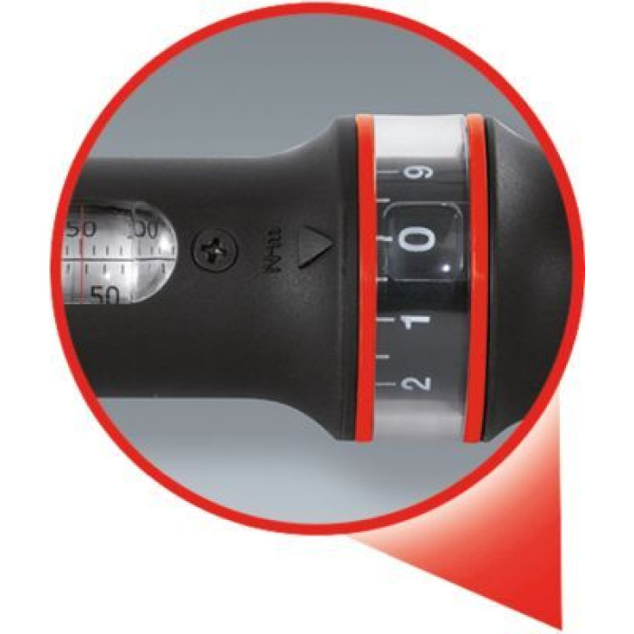 KS TOOLS Drehmomentschlüssel mit Ratsche 1/2 ERGOTORQUE®precision, 20-200 Nm 516.6542