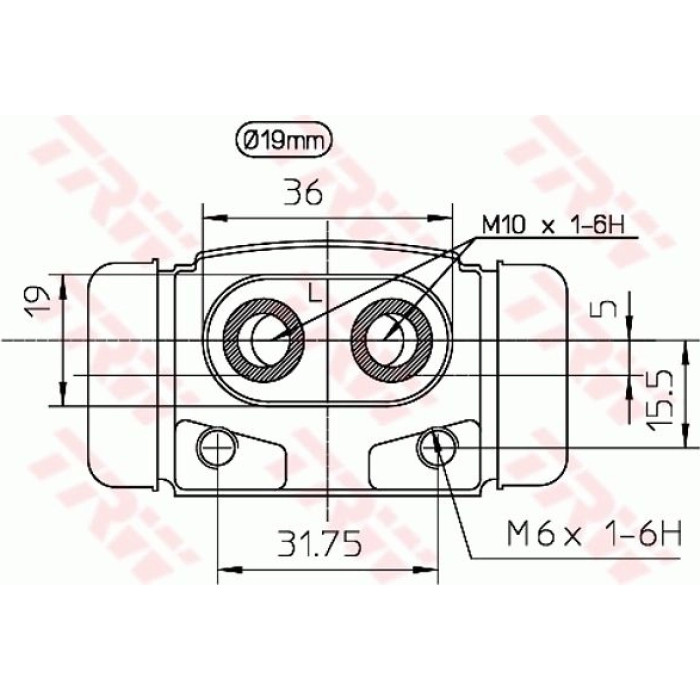 TRW Radbremszylinder BWD101 TRW Radbremszylinder BWD101