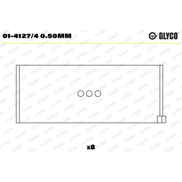 GLYCO Pleuellager 01-4127/4 0.50mm