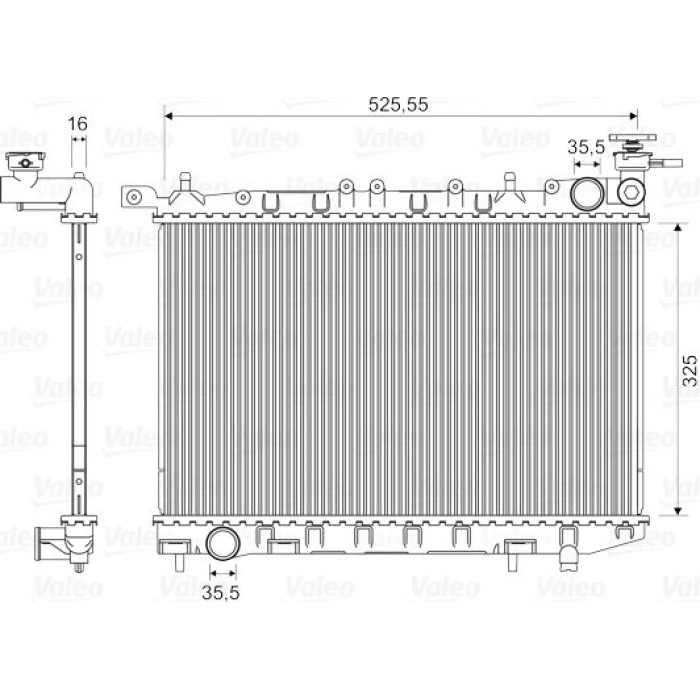 Valeo Motorkühler 732405 Valeo Motorkühler 732405