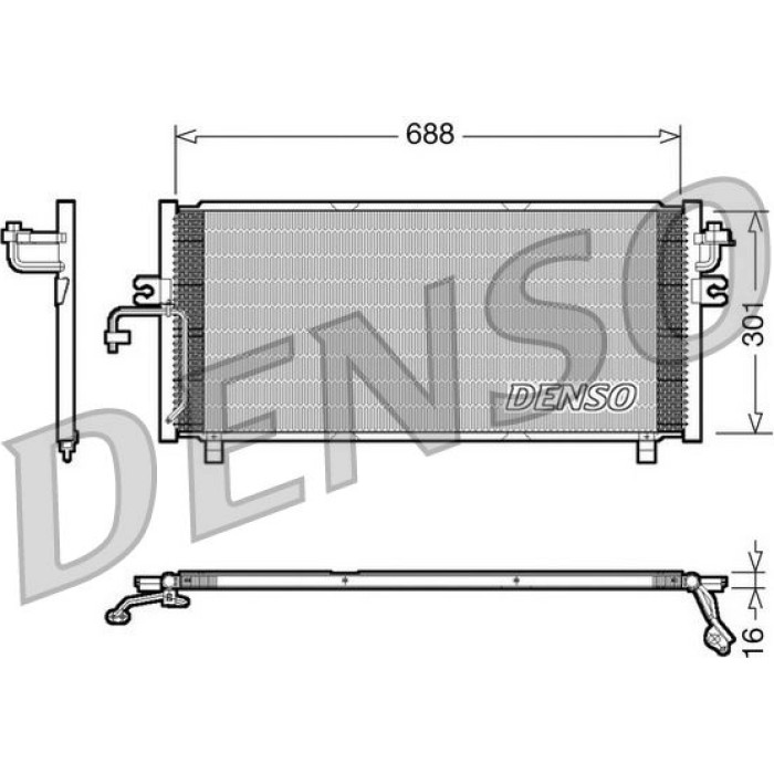Denso Klimakondensator DCN46004 Denso Klimakondensator DCN46004