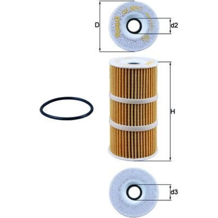 Mahle Original Ölfilter OX 389/1D Mahle Original Ölfilter OX 389/1D