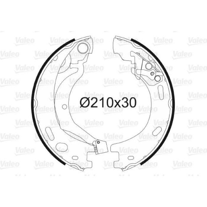 Valeo Bremsbacken 564199