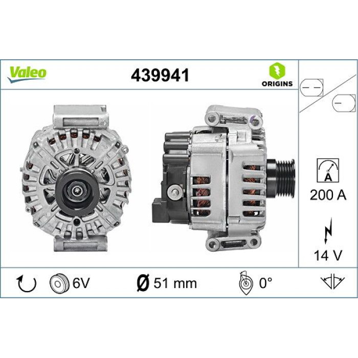 Valeo Lichtmaschine 439941 Valeo Lichtmaschine 439941