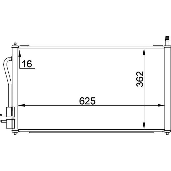 MAHLE Kondensator, Klimaanlage AC 218 000P MAHLE Kondensator, Klimaanlage AC 218 000P