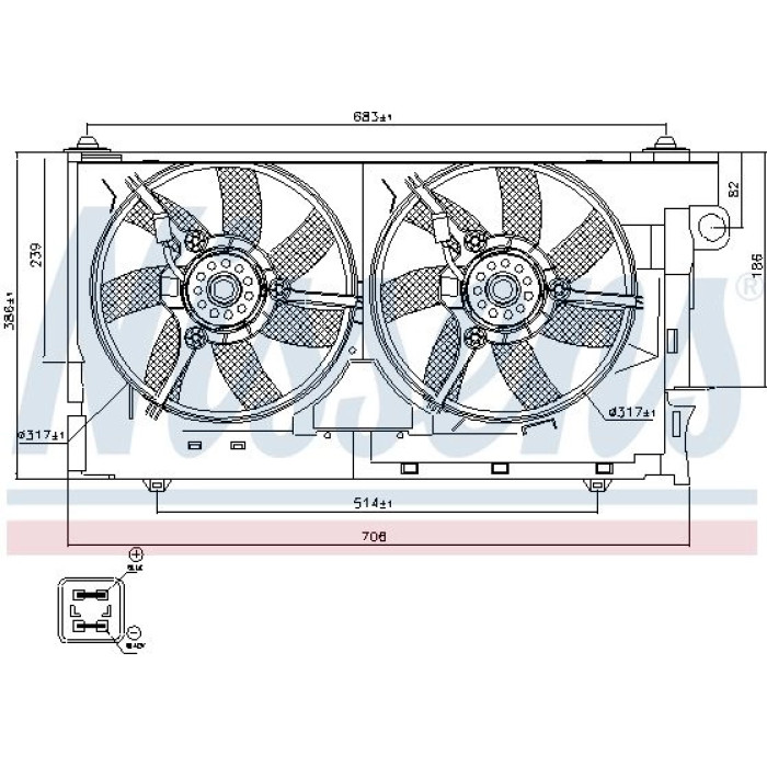 Nissens Kühlerlüfter PKW 85084 Nissens Kühlerlüfter PKW 85084