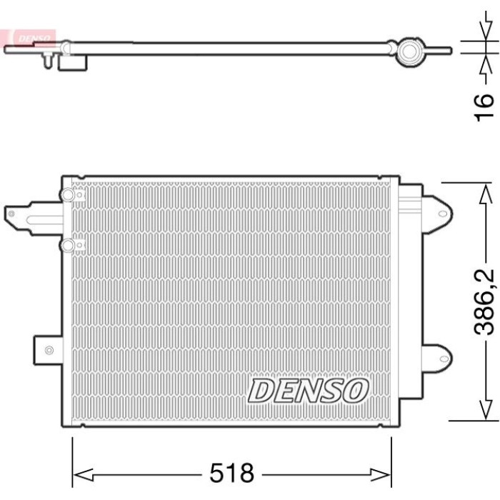 Denso Klimakondensator DCN02005 Denso Klimakondensator DCN02005