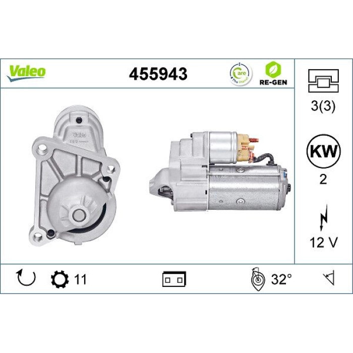 Valeo Anlasser 455943 Valeo Anlasser 455943