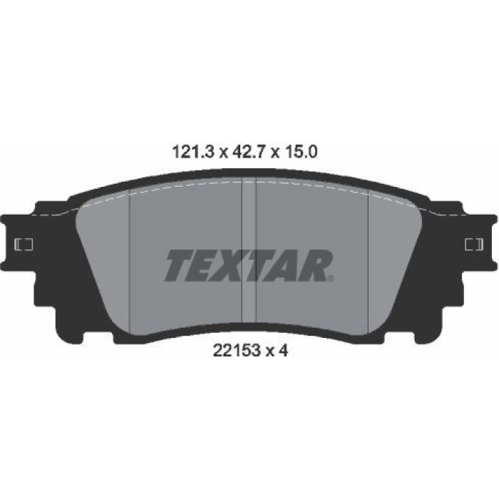 Textar Bremsbelagsatz 2215301 Textar Bremsbelagsatz 2215301