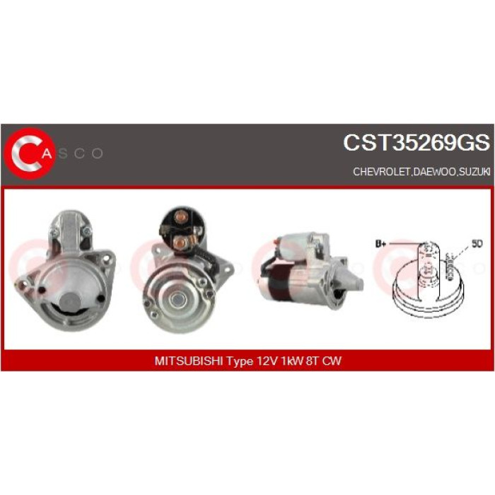 CASCO Anlasser CST35269GS CASCO Anlasser CST35269GS