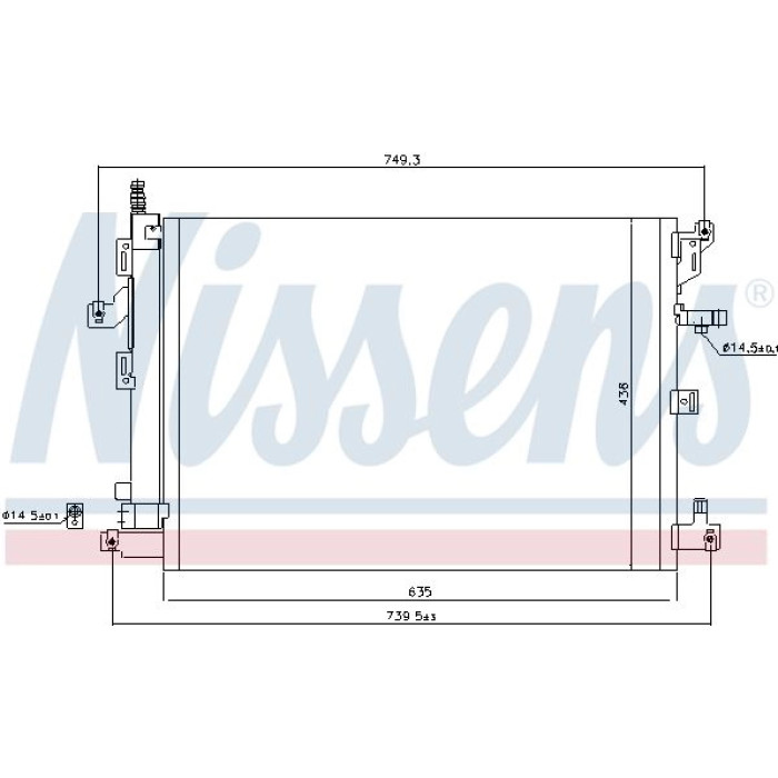 Nissens Klimakondensator PKW 940830
