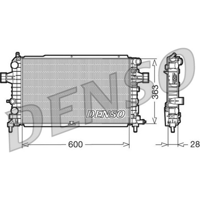 Denso Motorkühler DRM20105 Denso Motorkühler DRM20105