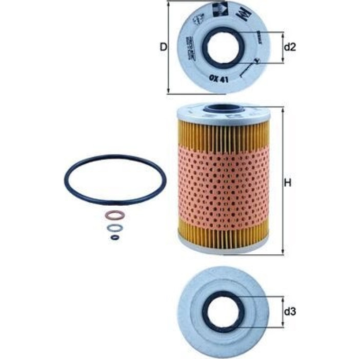 Mahle Original Ölfilter OX 41D Mahle Original Ölfilter OX 41D