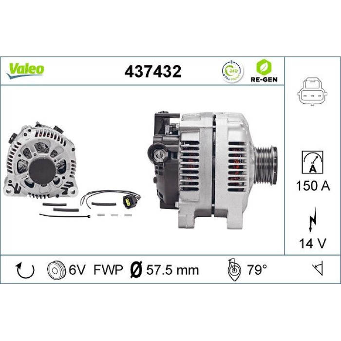 Valeo Lichtmaschine 437432 Valeo Lichtmaschine 437432