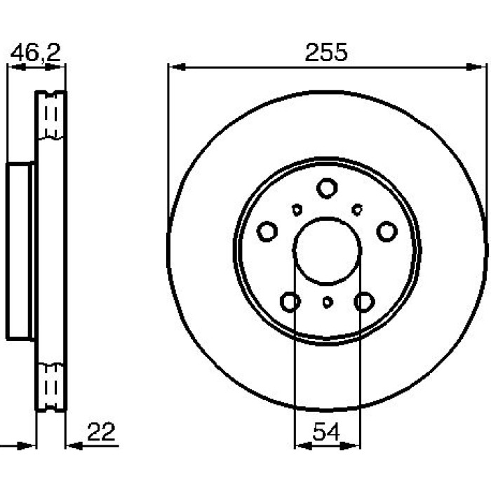 Bosch Bremsscheibe Vorderachse 0 986 478 725 Bosch Bremsscheibe Vorderachse 0 986 478 725