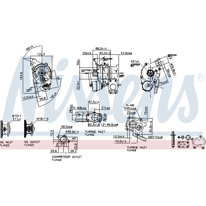 93132 Nissens Turbolader 93132 93132 Nissens Turbolader 93132
