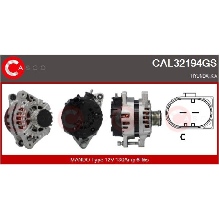 CASCO Generator CAL32194GS CASCO Generator CAL32194GS