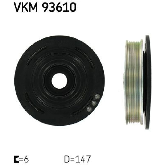 SKF Kurbelwellenriemenscheibe VKM 93610 SKF Kurbelwellenriemenscheibe VKM 93610