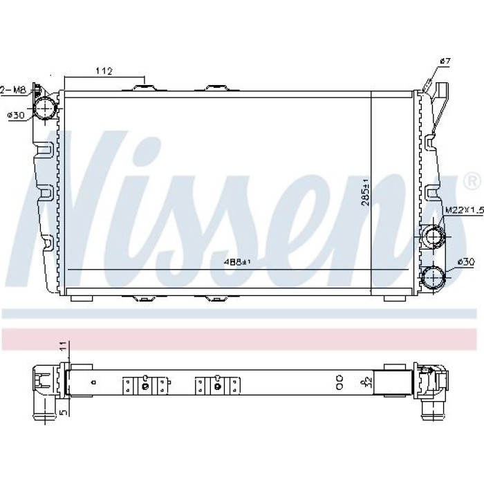 Nissens Wasserkühler PKW 64010