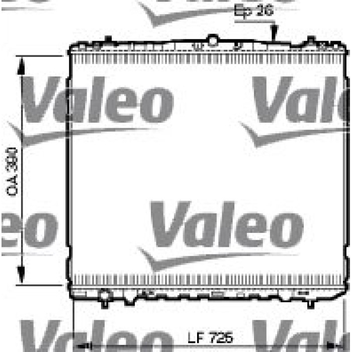 Valeo Motorkühler 734905 Valeo Motorkühler 734905